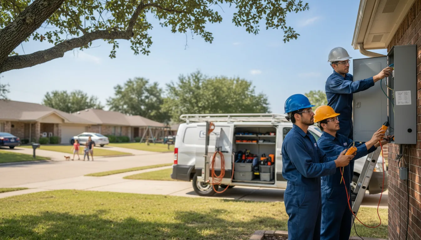 Certified electrician providing emergency electrical services in Kiowa, OK